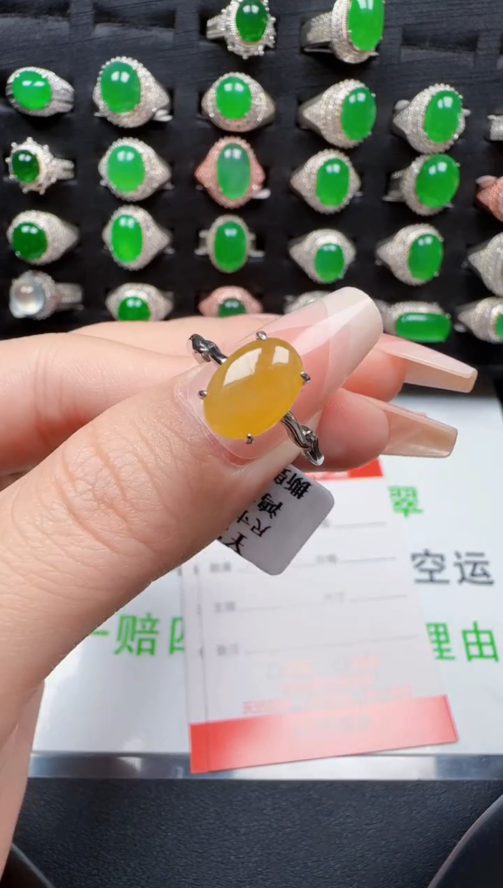 【闪购商品】翡翠戒指银S925镶嵌2201