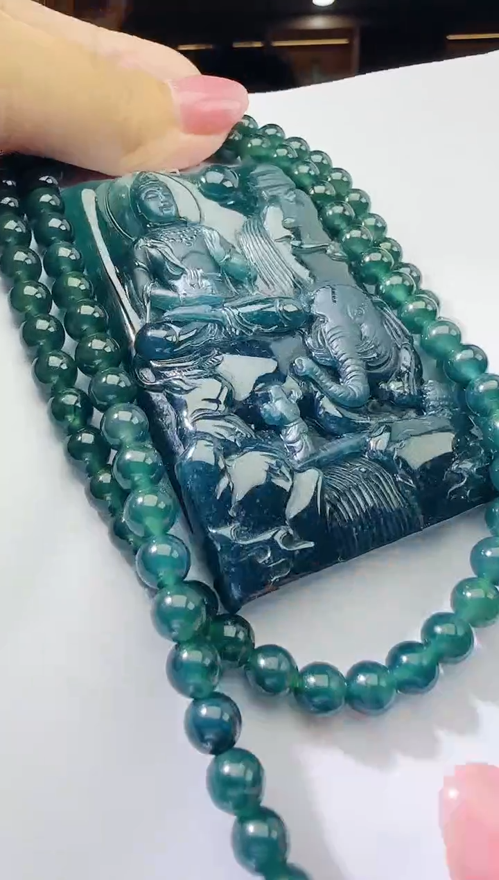 颈饰未镶嵌翡翠多样性发其一  dbg