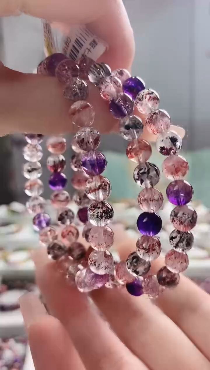 【闪购商品】水晶手链未镶嵌7mm多人多样性发其一