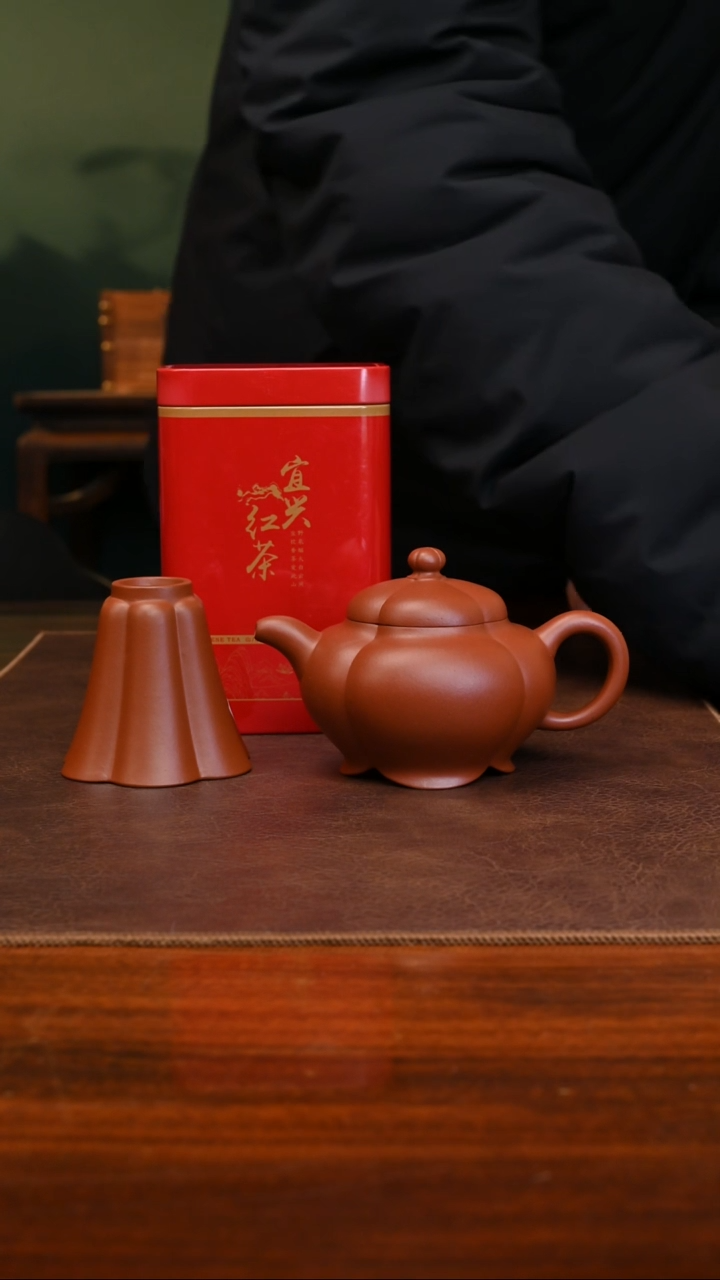 【闪购商品】紫砂茶壶玉蕾180cc朱泥