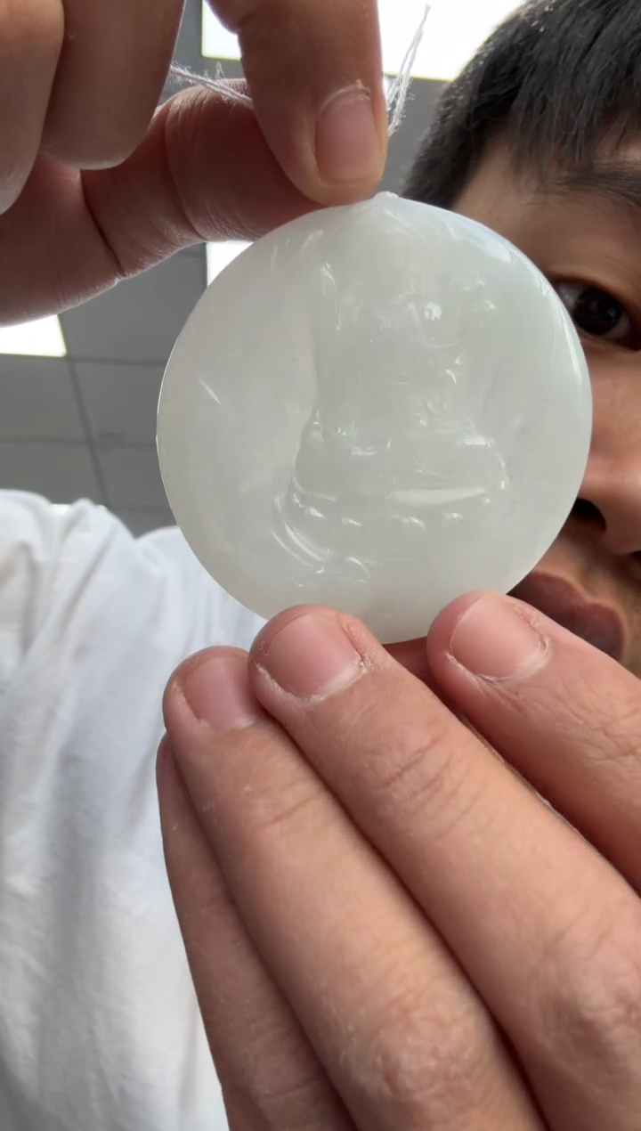 【闪购商品】翡翠颈饰未镶嵌天然翡翠A货孤品一件