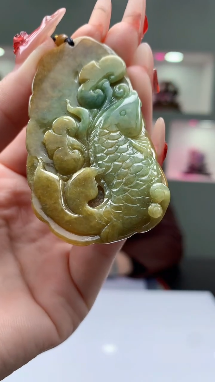 【闪购商品】定制翡翠未镶嵌1052ry-毛货挂件20