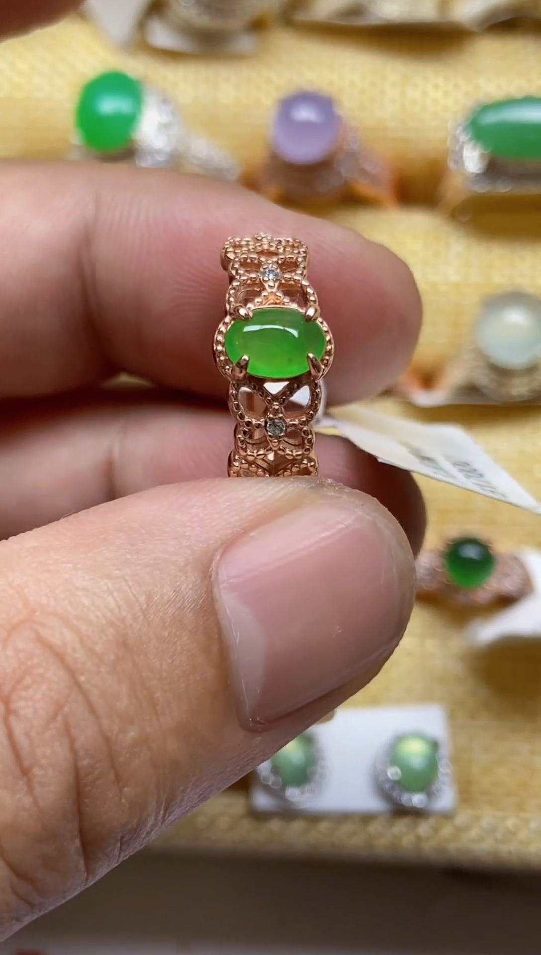 【闪购商品】翡翠戒指银S925镶嵌0000