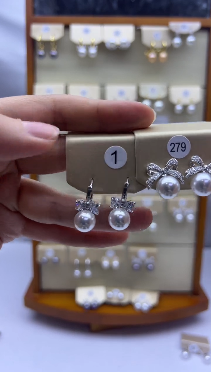 未镶嵌耳饰淡水珍珠1+279