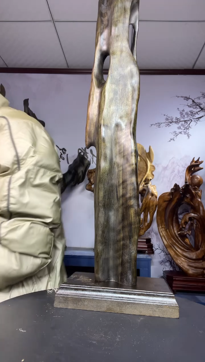 金丝楠木雕款后***生金丝楠木工艺品摆件