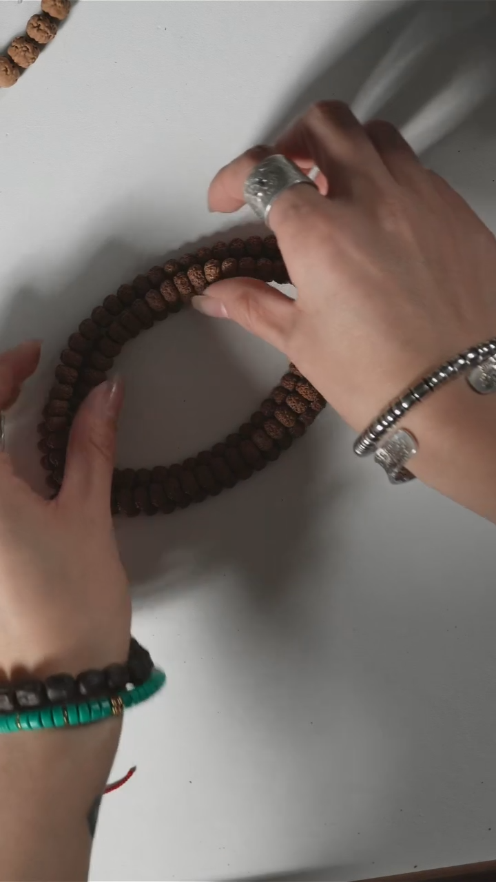 【闪购商品】金刚菩提吊坠A04矮桩满肉纯血老树王108 9+