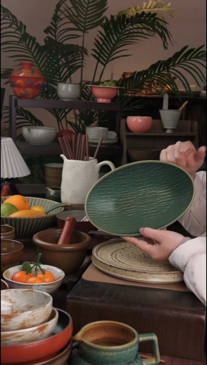 碗景德镇手工高温餐具海棠