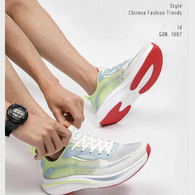 贵人鸟驭风2.0情侣休闲鞋女夏季网面透气飞织软底运动跑步鞋子男