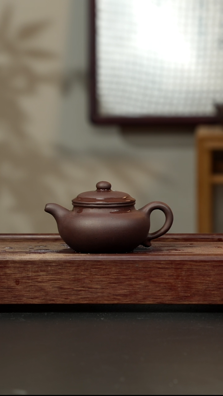 紫砂茶杯老紫泥仿古