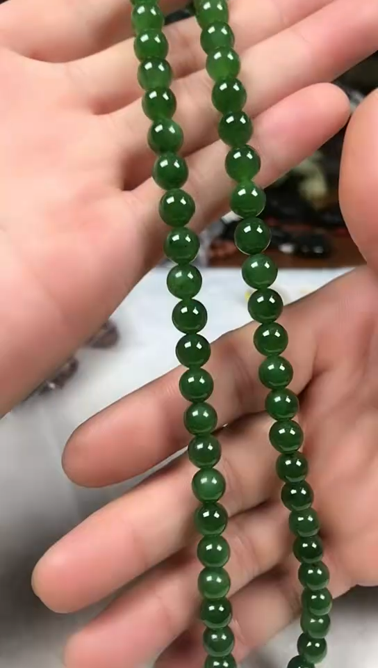 和田玉（碧玉）未镶嵌颈饰项链8