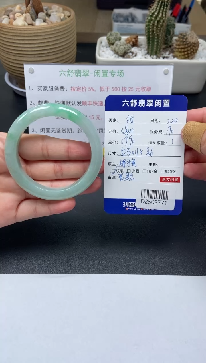 【闪购商品】翡翠手镯未镶嵌D2502771
