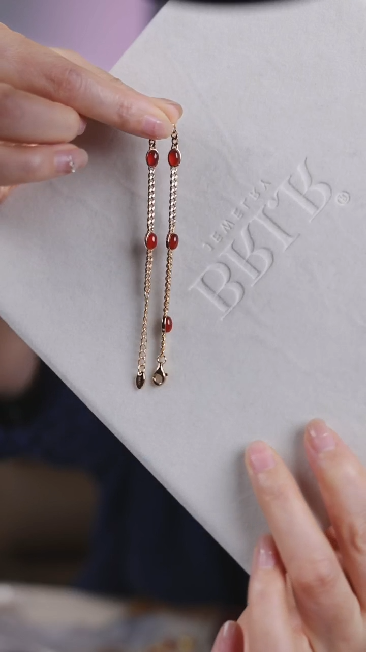 银S925镶嵌手链玛瑙/玉髓手链