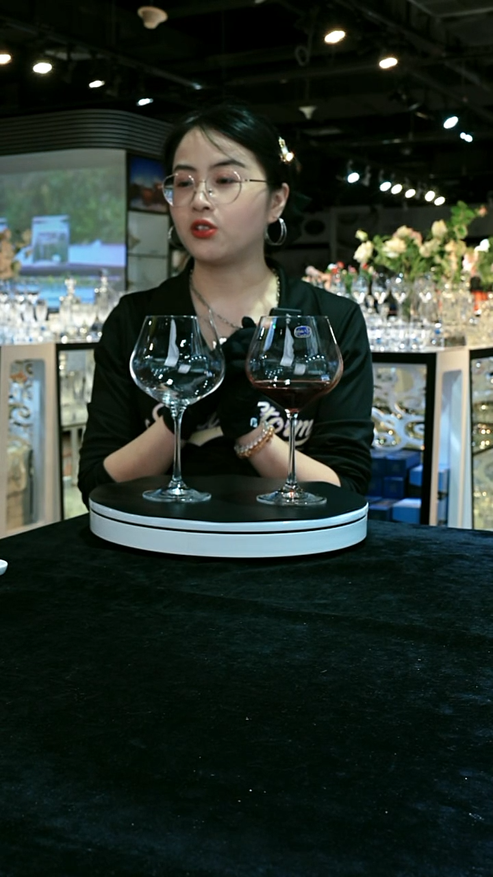 水晶平底款红酒杯2支