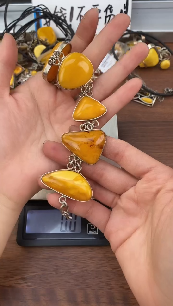 裸石琥珀未镶嵌天然琥珀蜜蜡