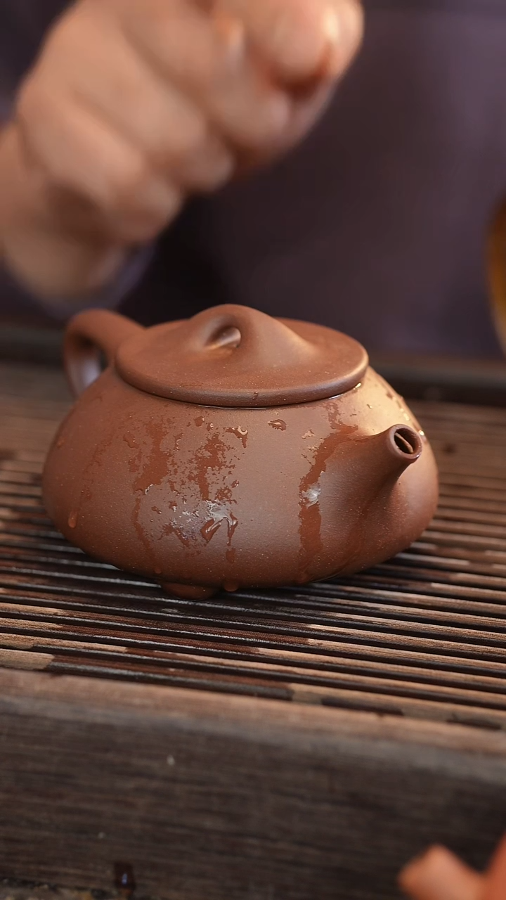 茶壶紫砂景舟石瓢 半手工 280cc