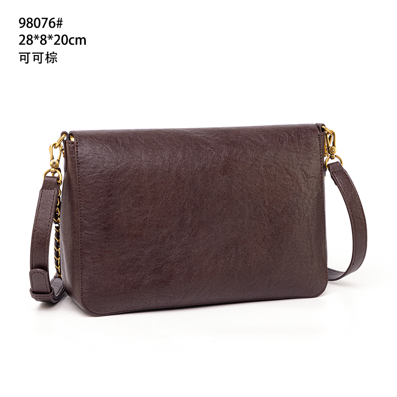 【工厂直销】QYX-98076-可可棕轻奢女包