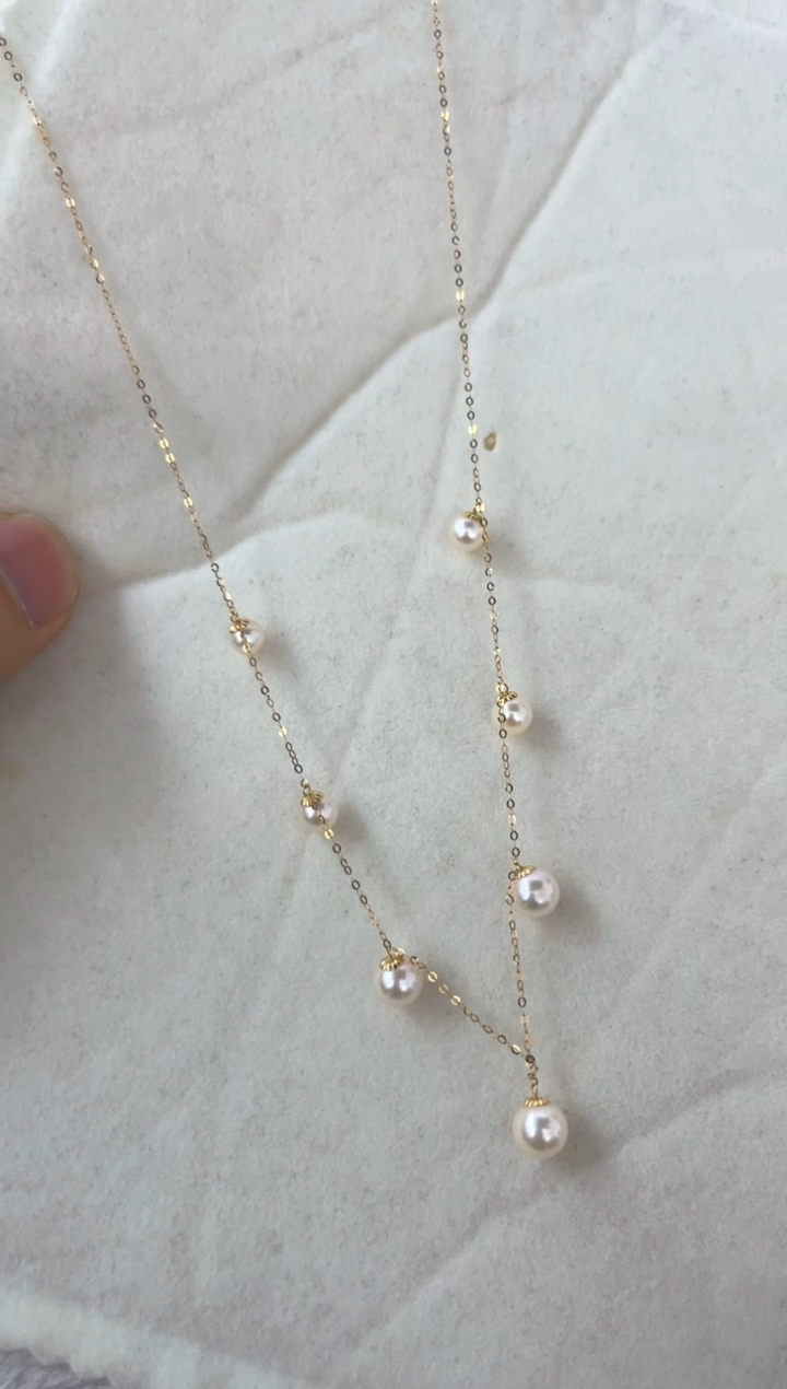 【闪购商品】海水珍珠颈饰18K金镶嵌项链