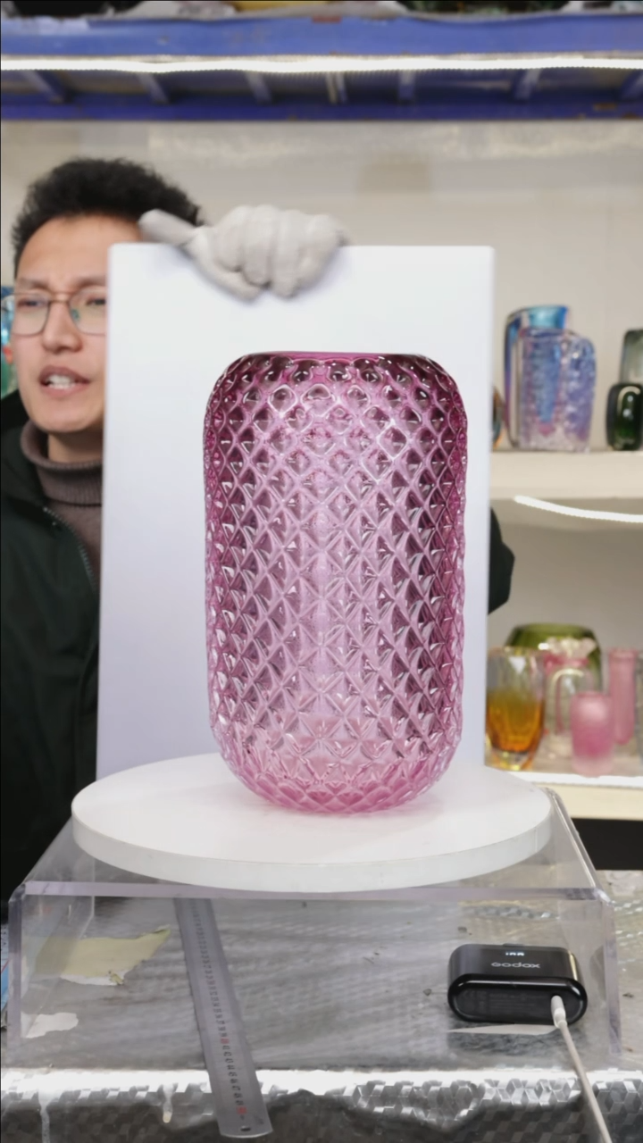 【闪购商品】琉璃【幻彩】高28精品琉璃正常手工痕迹