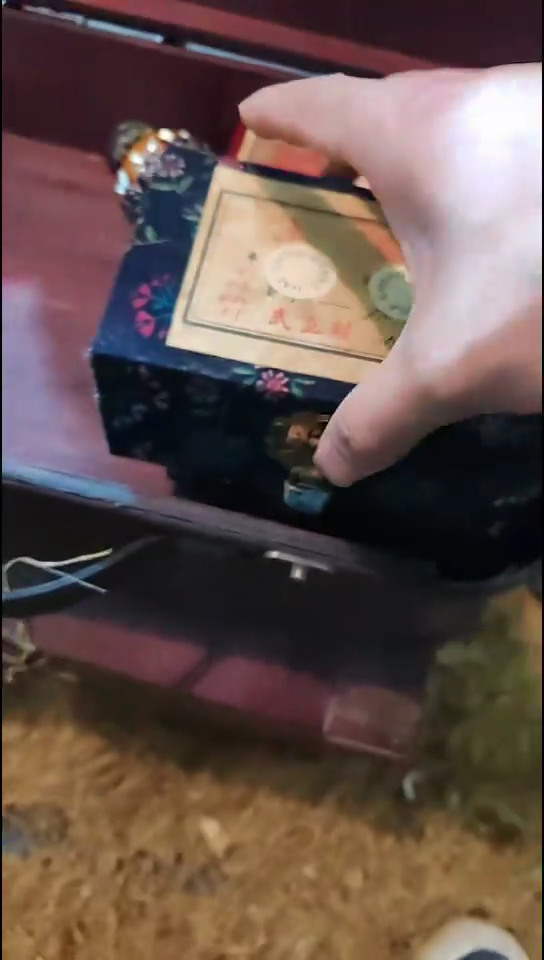 木1个开封花朵小盒子2号