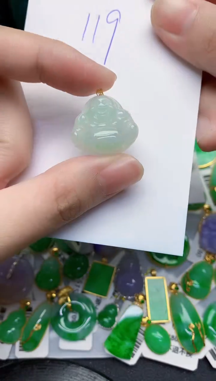 【闪购商品】翡翠18K金镶嵌颈饰000000000