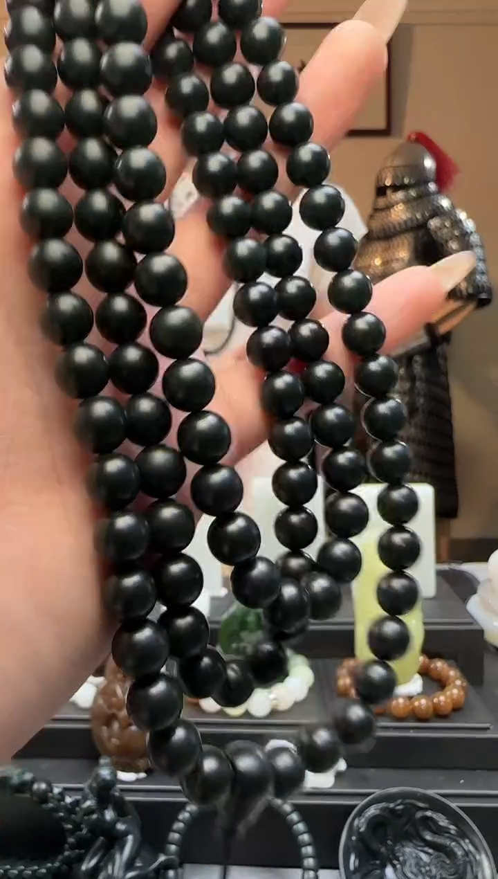 【闪购商品】和田玉青玉圆珠未镶嵌长链