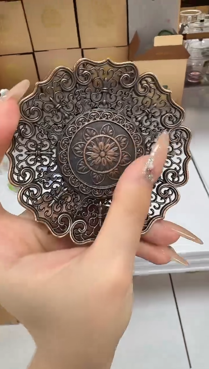 @@禾器铜合金莲花杯垫