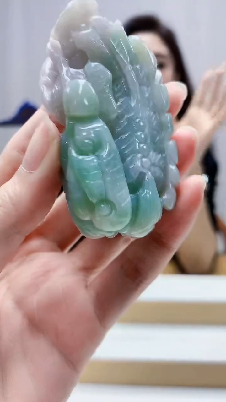 未镶嵌定制翡翠4829zm-毛货挂件66貔貅