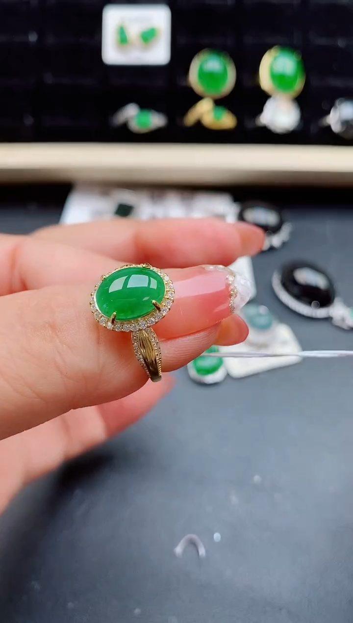 【闪购商品】翡翠戒指银S925镶嵌1211212