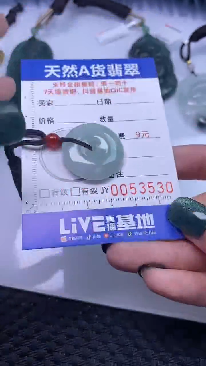 【闪购商品】翡翠颈饰未镶嵌A货翡翠3530