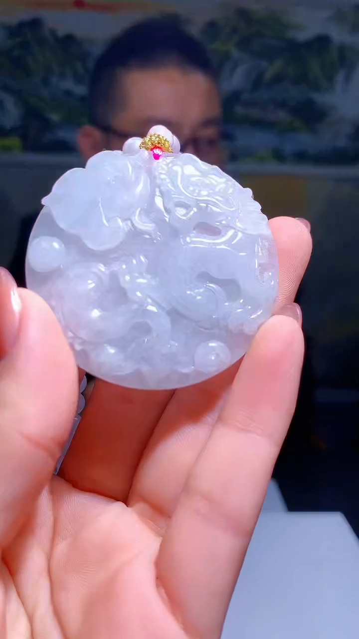 【闪购商品】定制翡翠未镶嵌1007hm-毛货挂件29