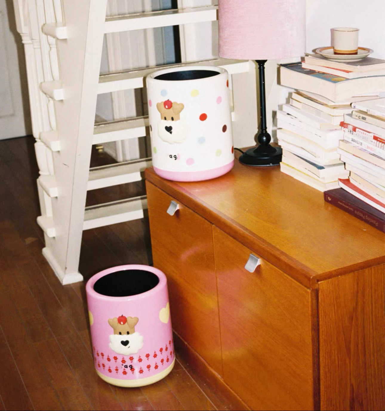 大容量双层可爱垃圾桶