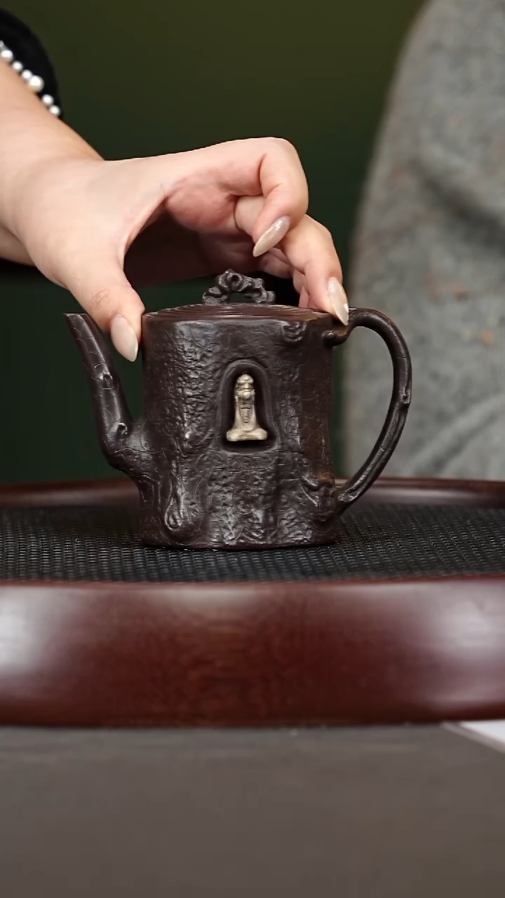 茶壶紫砂100QYJ悟道 老紫泥240cc