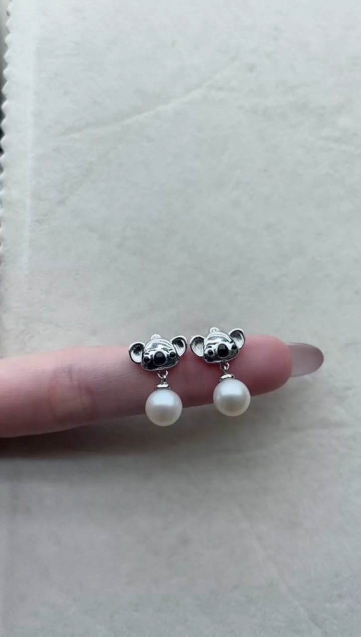 【闪购商品】淡水珍珠耳饰银S925镶嵌60