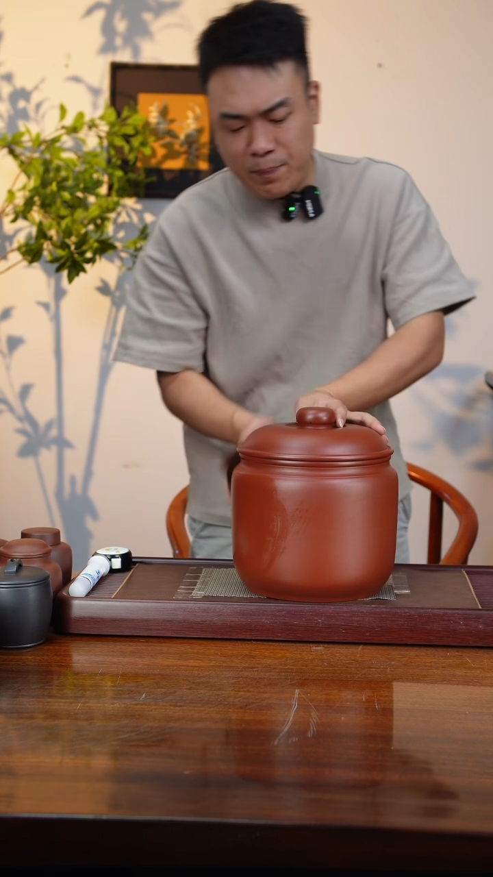 宜兴原矿紫砂茶叶罐