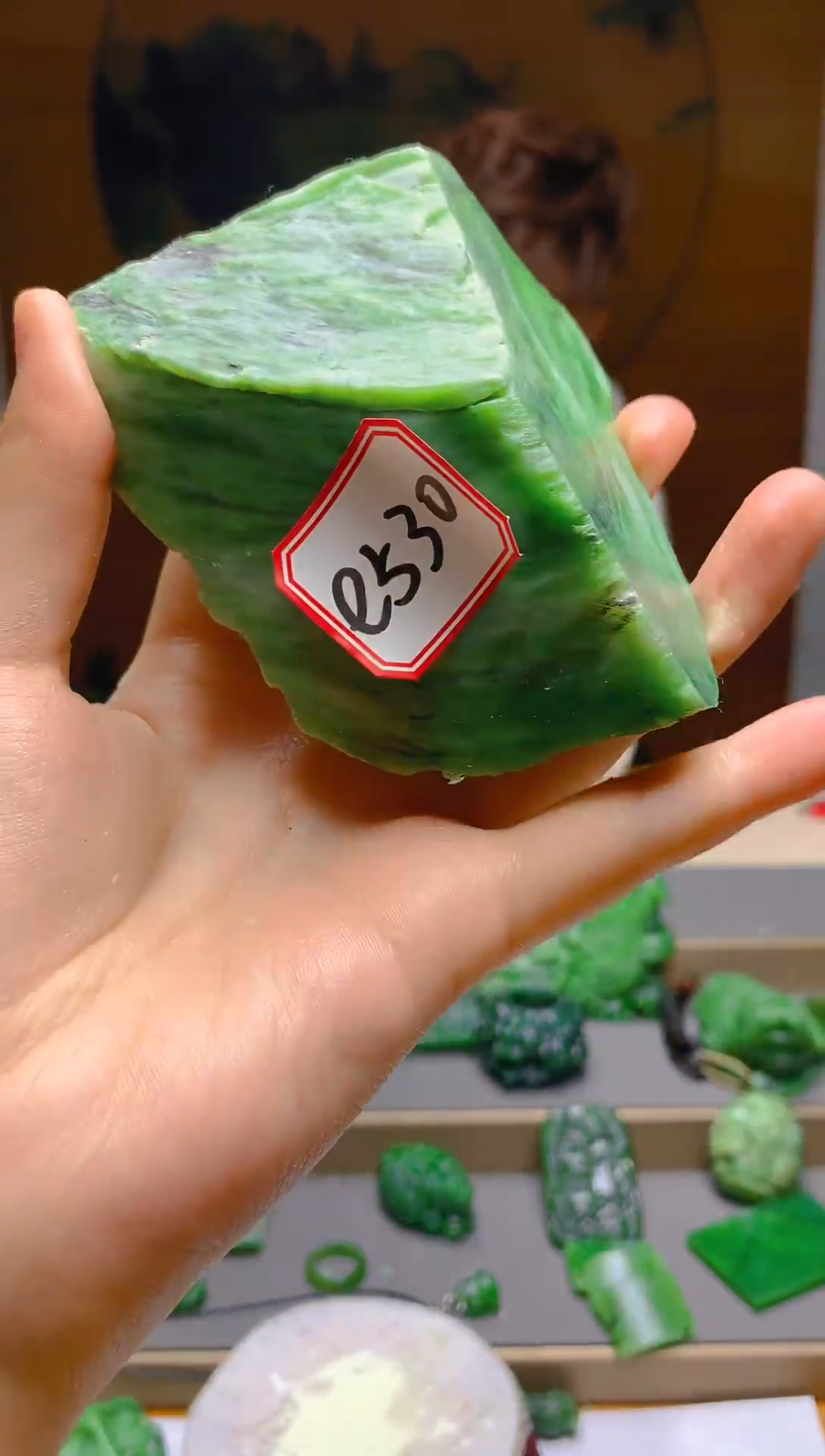 【闪购商品】和田玉（碧玉）珠宝半成品未镶嵌1