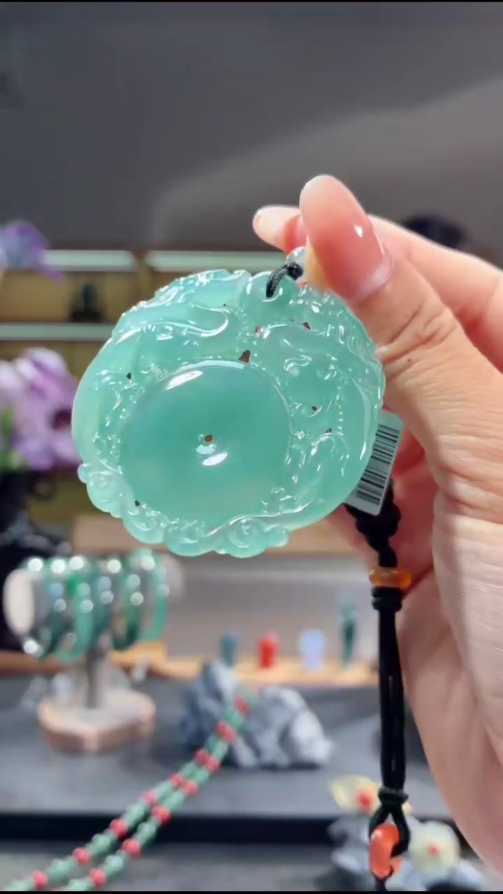 吊坠(不含链)未镶嵌翡翠平安扣