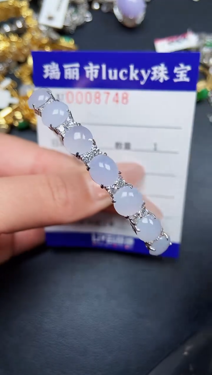 【闪购商品】翡翠颈饰银S925镶嵌9748