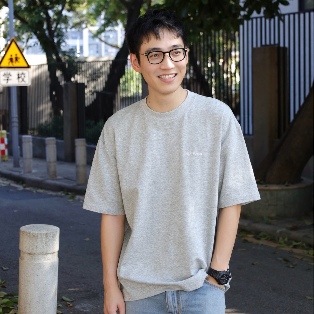 NEAT Pocket 凉感亲肤280g通勤刺绣圆领基础纯色短袖T恤
