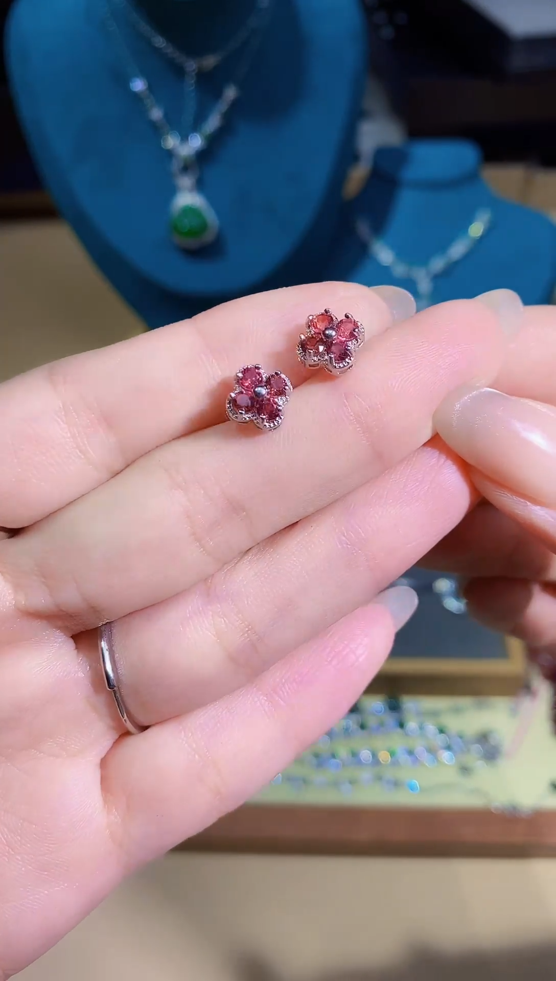 【闪购商品】石榴石耳饰合金多样性 发其一【6】