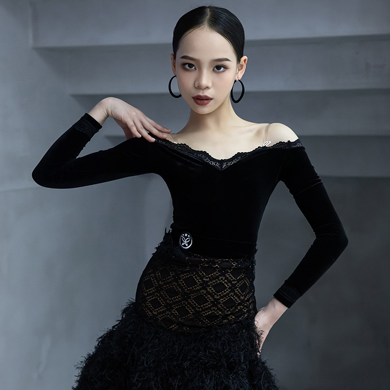 星辰舞服拉丁舞练习服班服套装高贵优雅气质女儿童成人新款表演服