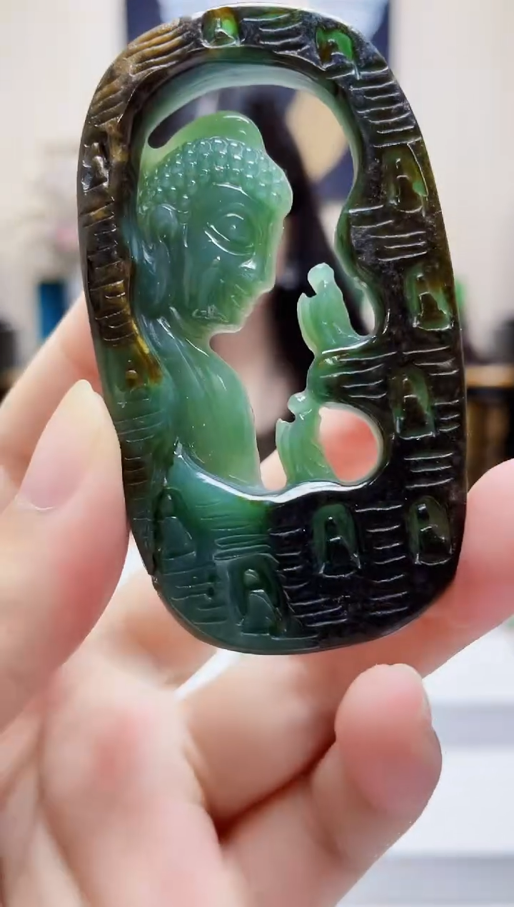 未镶嵌定制翡翠吊坠88