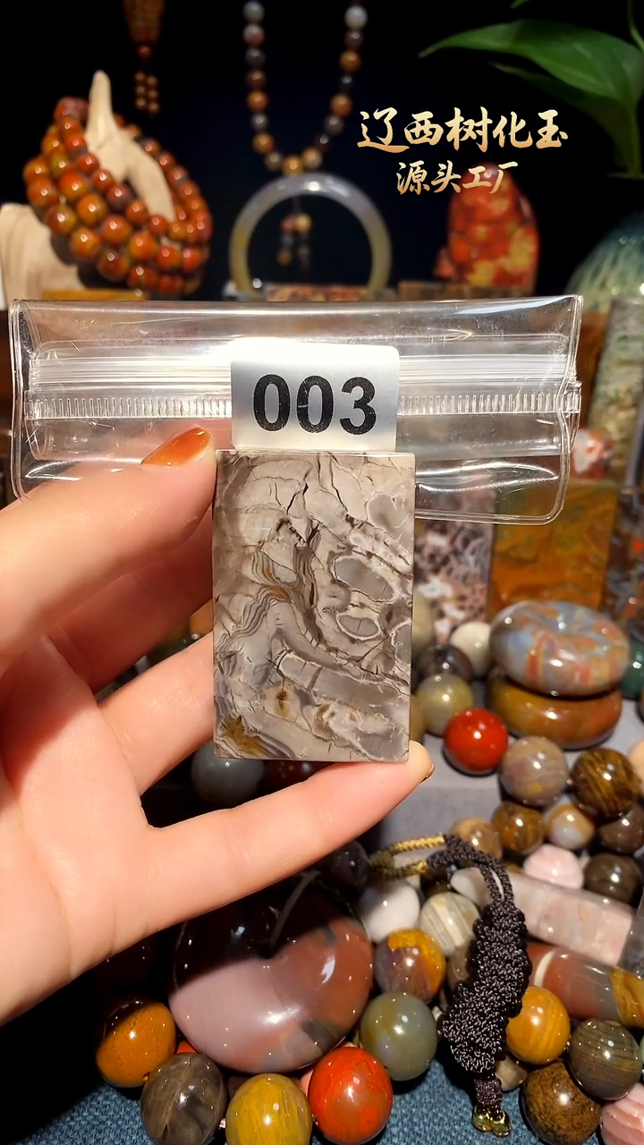 未镶嵌-硅化玉天然北票硅化玉吊坠