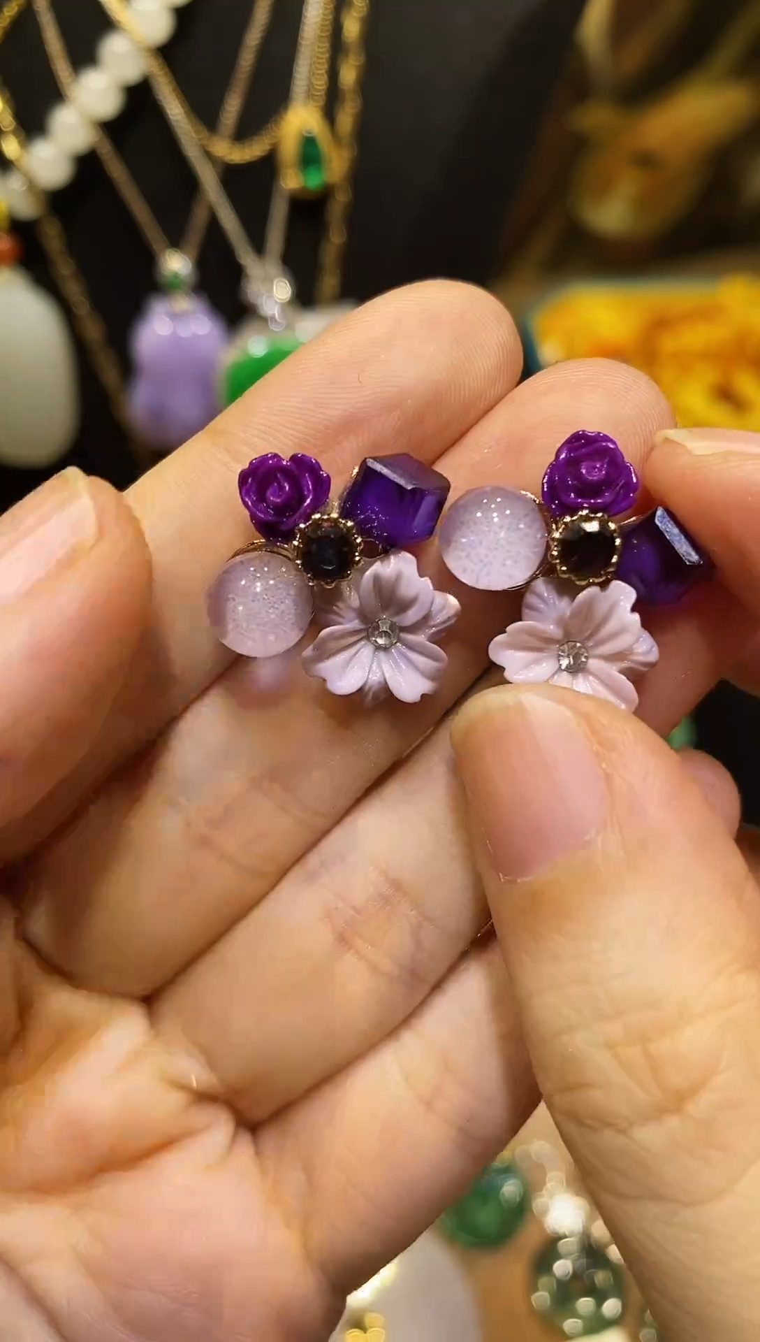 非金属其他（人造材质）琉璃紫色