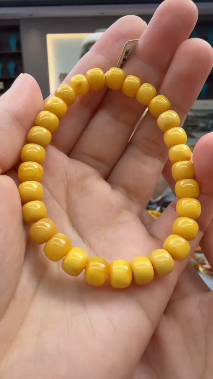 未镶嵌琥珀手链49秒拍号   假一赔三