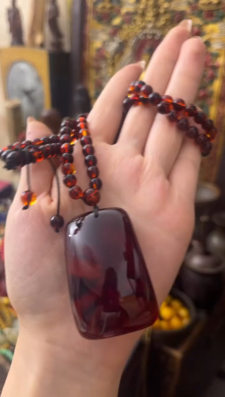 未镶嵌琥珀手链----铺子----金丝珀无事