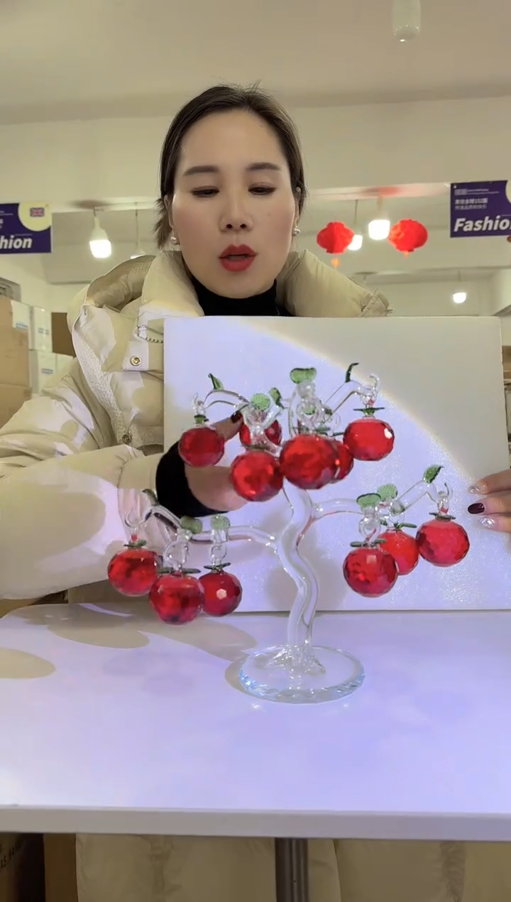 【闪购商品】无铅玻璃12挂 美全花器-j-早26