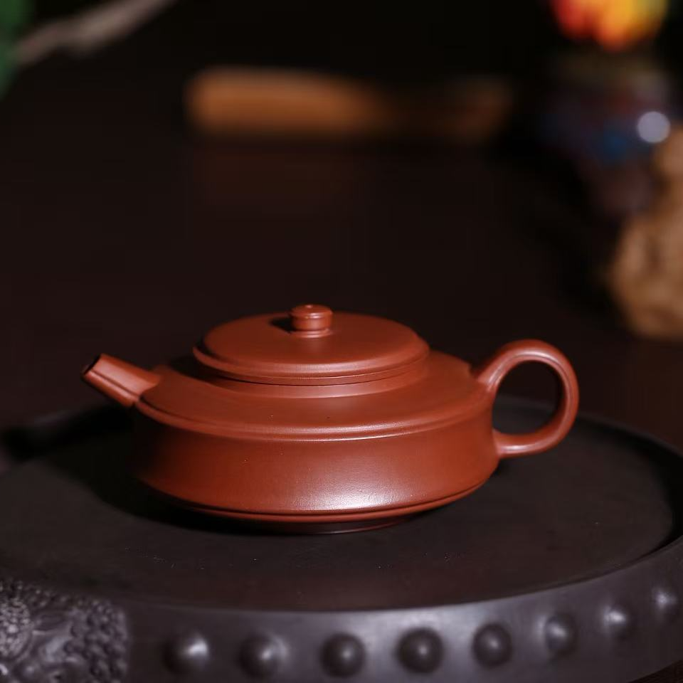 【可询】邵辛超 原创《长鸿周盘》 红皮龙 170cc 全手工 周盘 茶壶