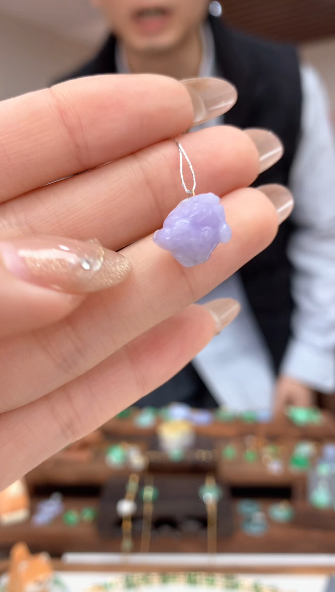 【闪购商品】翡翠吊坠(不含链)18K金镶嵌貔貅