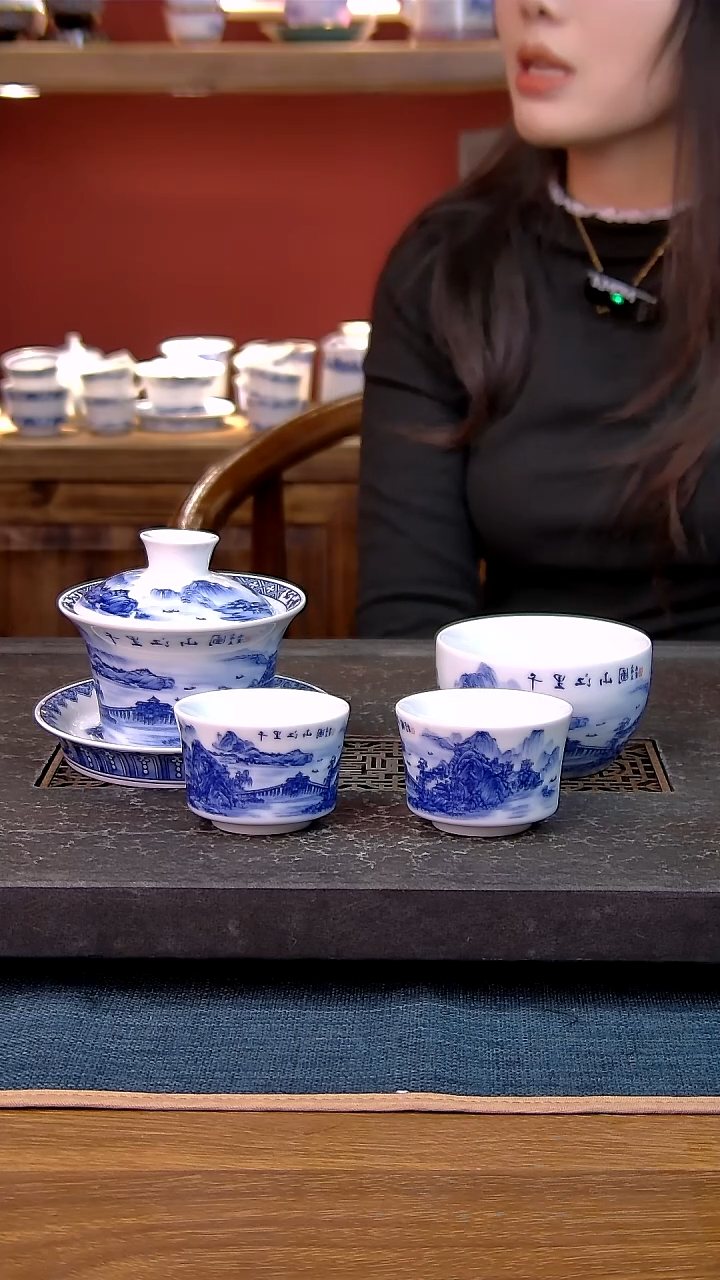 简装家用款4件套 白瓷陶瓷茶具