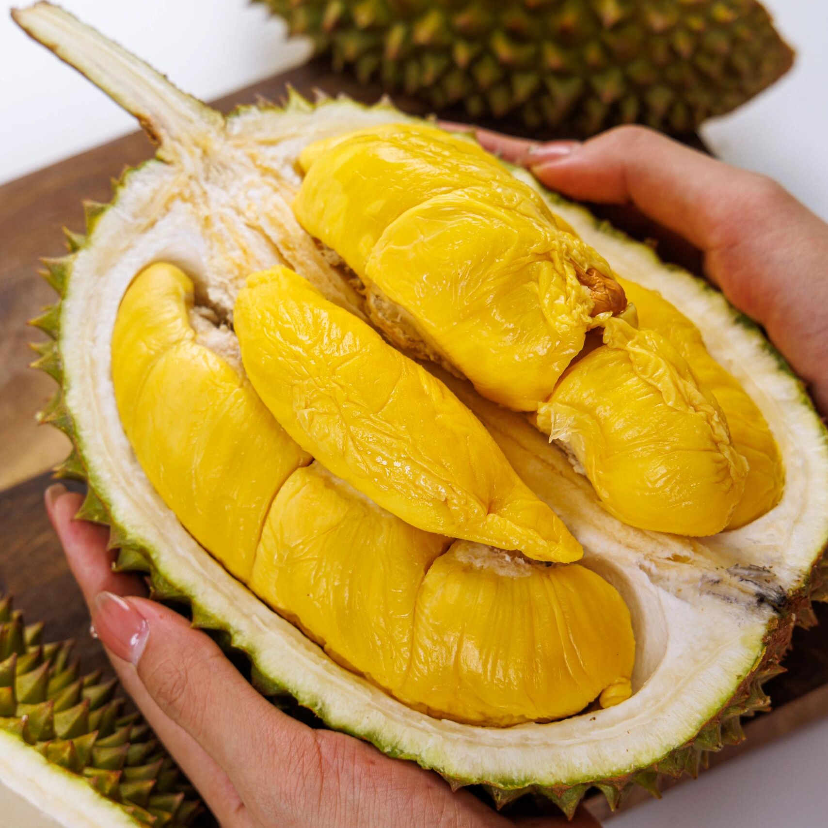 【奶油长柄】一物一拍 泰国奶油长柄新鲜空运榴莲 （核大） 奶油丝滑软糯香甜 单果2-3kg长柄猫山王泰国